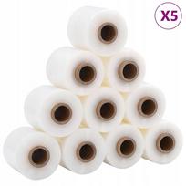 Plėvelė pakavimui, 50 vnt., permatoma, 23 µm, 10 cm x 150 m, vidaXL