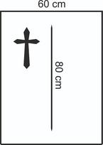 Folijos maišeliai 60x80 cm, Metal Cross, 50 vnt.