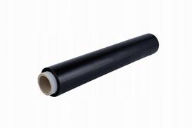 Juoda rankinė plėvelė paletėms vynioti, 50 cm, 23 µm