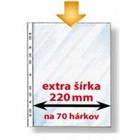 A4 formato platūs segtuvų įmautės, 50 mikronų, 50 vnt.