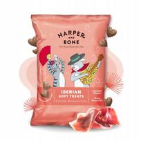 Šunų skanėstai HARPER and BONE, minkšti, su kumpiu ir lašiša, 90 g