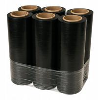 Pakavimo plėvelė 25 cm juoda, 6 vnt., 0,84 kg, 23 my