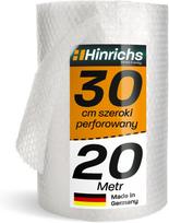 Burbulinė plėvelė siuntoms, perforuota, 20 m x 30 cm
