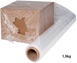 Skaidri 50 cm pločio pakavimo plėvelė, 1,5 kg