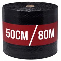 Apsauginė burbulinė plėvelė BUBBLE FILM 50 cm x 80 m, juoda, ritinys