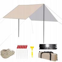 Palapinės tentas HIKING, atsparus UV spinduliams ir vandeniui, 3x3 m