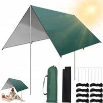 Turistinis 3x3 m tentas, atsparus vandeniui, su UV apsauga