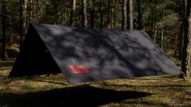 Stovyklavimo tentas TigerWood RedLine, 3x3 m, juodas