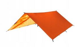 Tentinis brezentas TARP 3x3 oranžinis, palapinė, gelbėjimui, stovyklavimui