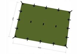 Paplūdimio tentas DD Hammocks Superlight XL 4,5x2,9 m, alyvuogių spalvos