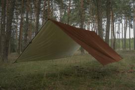 Palapinės tentas TigerWood Termo Tarp, 3×4 m, rudas