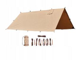 Medvilninis tentas BUSHMEN HOT Tarp 3x3 natūralios spalvos
