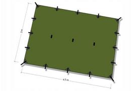 Palapinės tentas DD Hammocks XL 4,5x3 m, alyvuogių spalvos, UV50