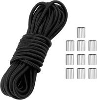 Apvali guminė virvė, 6 mm, 10 m, elastinga