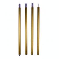 Palapinės aliuminio stulpas, 33 mm, 2,8 m, auksinės spalvos