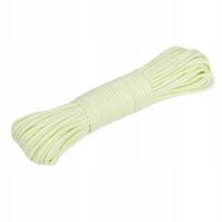 Poliesterinė geltona pintinė virvė palapinėms, kempingui, Paracord