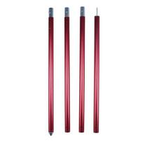 Palapinės aliuminio atraminė stulpas, 33 mm, 2,8 m, raudonas