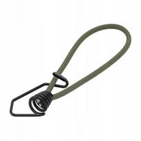 Elastingas bagažinės dirželis su kabliu, 6 mm, žalias