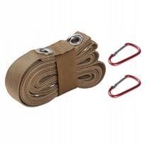 Nailoninis kempingo ir žygių virvė su kabliu, 1ZEST, khaki