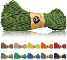 Nailoninė virvė PARACORD 125, 1 mm, 60 kg, geltona, stovyklavimui