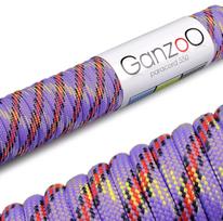 Parašiutinis virvė PARACORD 550, 30 m, 4 mm, raudonai violetinė, 7 gyslos