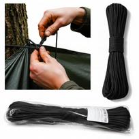 Parašiutinis paracord virvė 30 m, 249 kg, juoda