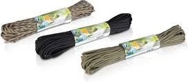 Virvė Paracord 550, 7 gijų, 31 m, juoda, tvirta