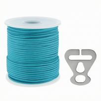 Paracord virvė, 2 mm, 50 m, mėlyna, stovyklavimui ir palapinėms