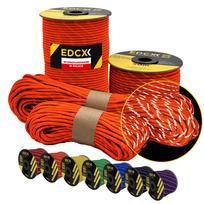 Atspindintis 4,4 mm paracord 550 virvė, SOFIT Orange, 100 m