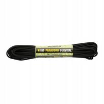 Virvė M-TAC Paracord, 15 m, juoda, taktinė