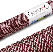 Virvė Paracord 550, 4 mm, 30 m, nailonas/poliesteris, raudona ir balta