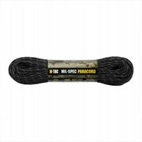 Paracord nailonas M-Tac, juodas, atspindintis, 30 m, 550 tipo