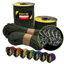 Atspindinti virvė EDCX 4,4 mm, Paracord 550, 50 m, armijos žalia