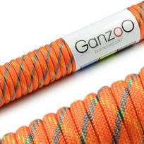 Paracord 550 nailonas, oranžinis, 30 m, apyrankėms ir bushcraft