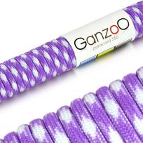 Virvė Paracord 550, 30 m, 4 mm, 7 gijų, nailoninė, alyvinė/balta