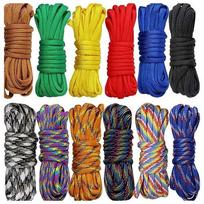 Paracord 4 mm nailoninė virvė, 12 vnt., apyrankėms ir stovyklavimui