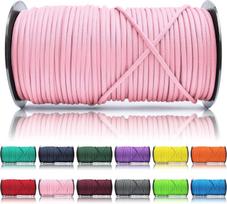 Parašiutinis virvė PARACORD 550 Type 3, 4 mm, rožinė, 100 m