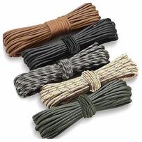 Paracord 4 mm nailoninis virvė, 7 gijų, 5 vnt. rinkinys