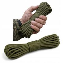 Paracord virvė 4 mm, 30 m, 550, alyvuogių spalvos, stipri