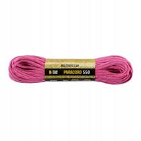 Paracord virvė 550 Type III, neoninė rožinė, atspindinti, 30 m