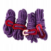 Atspindintis nailoninis palapinės virvutės reguliuojamas paracordas, violetinės spalvos