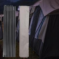 Metalinių sulankstomų stulpų rinkinys tentui, juodas