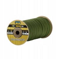 Parašiutinis laidas Paracord 550 Type III, armijos žalia, 100 m