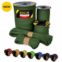 Paracord virvė EDCX 4 mm, 50 m, Moss, pagaminta Lenkijoje