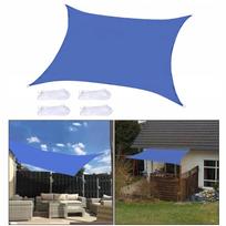 Lauko stačiakampė pavėsinė 1 x 13 m, 98% UV apsauga, mėlyna
