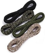 Paracord 4 mm virvių rinkinys, 48 m, 4 spalvos, 9 gyslos, iki 280 kg