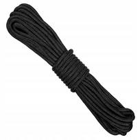 Virvė Fosco Paracord, 7 mm, 15 m, juoda