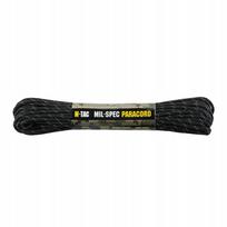 Paracord nailonas M-Tac, juodas, atšvaitinis, 15 m, 550 mil-spec