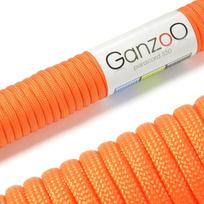 Paracord 550 virvė, 4 mm, oranžinė, 15 m, lauko darbams