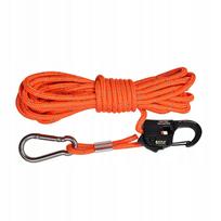Palapinės 4 mm nailoninė virvė su sk puliaus sistema, oranžinė